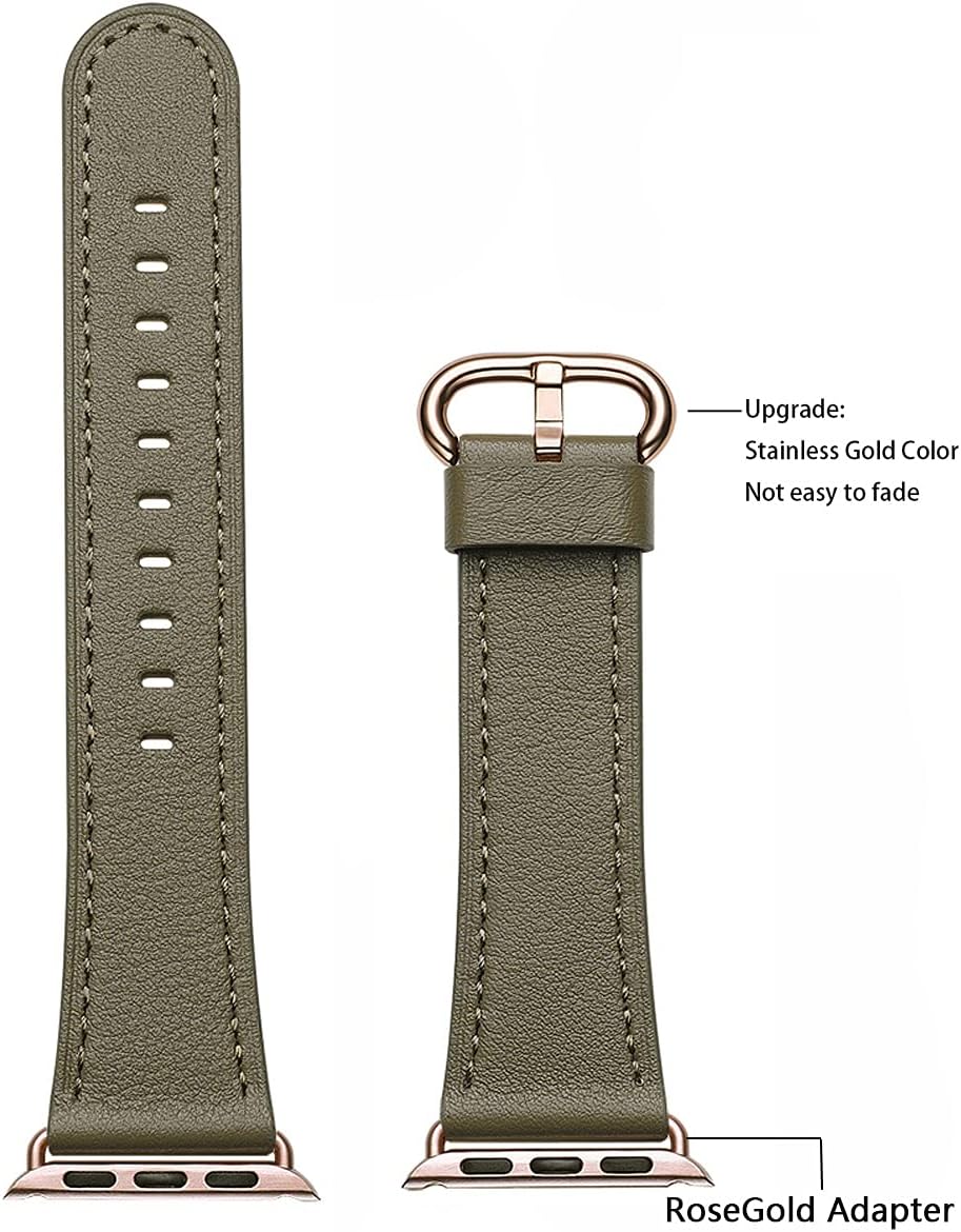 Detalle de WFEAGL Lederband 40mm für Apple Watch
