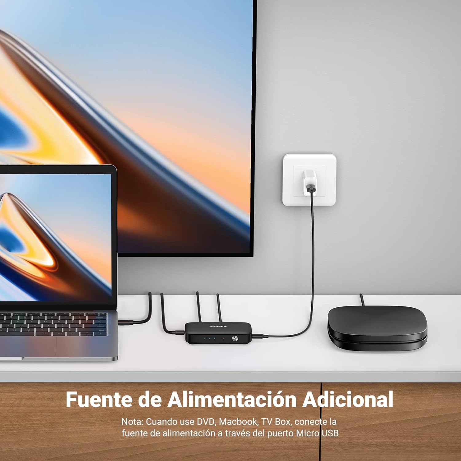 Thumbnail 4 de UGREEN HDMI Switch 3 Entradas 4K @30Hz 🎮