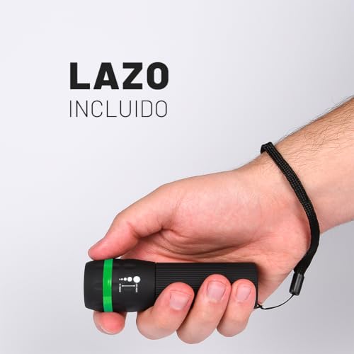 Thumbnail 3 de ABSINA 2x mini linterna LED con batería: linterna infantil de 60 lúmenes y alcance de 110 m