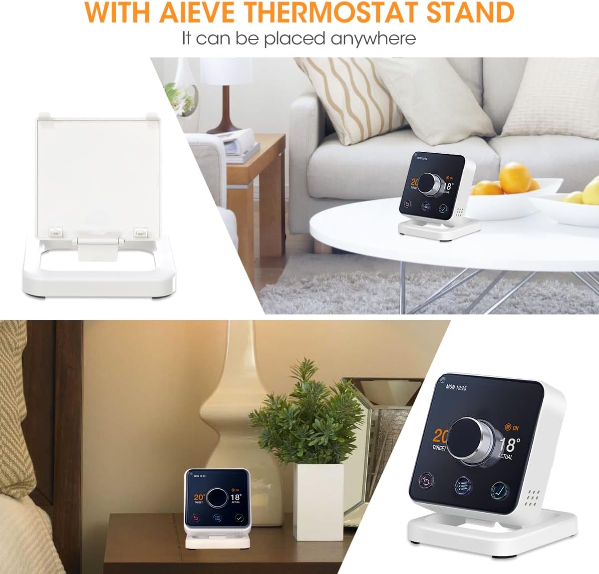 Thumbnail 4 de Aieve holder stand for Hive thermostat (free-standing mounting bracket for Active Heating models)
