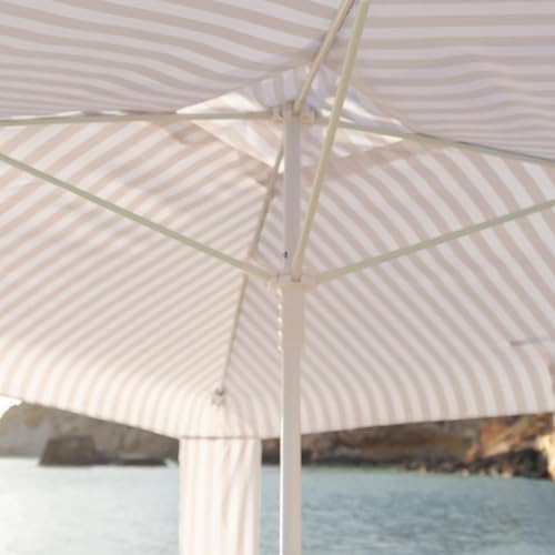 Detalle de Flamingueo Carpa Playa Beach Tent: refugio plegable UPF 50+ para playa, jardín y piscina