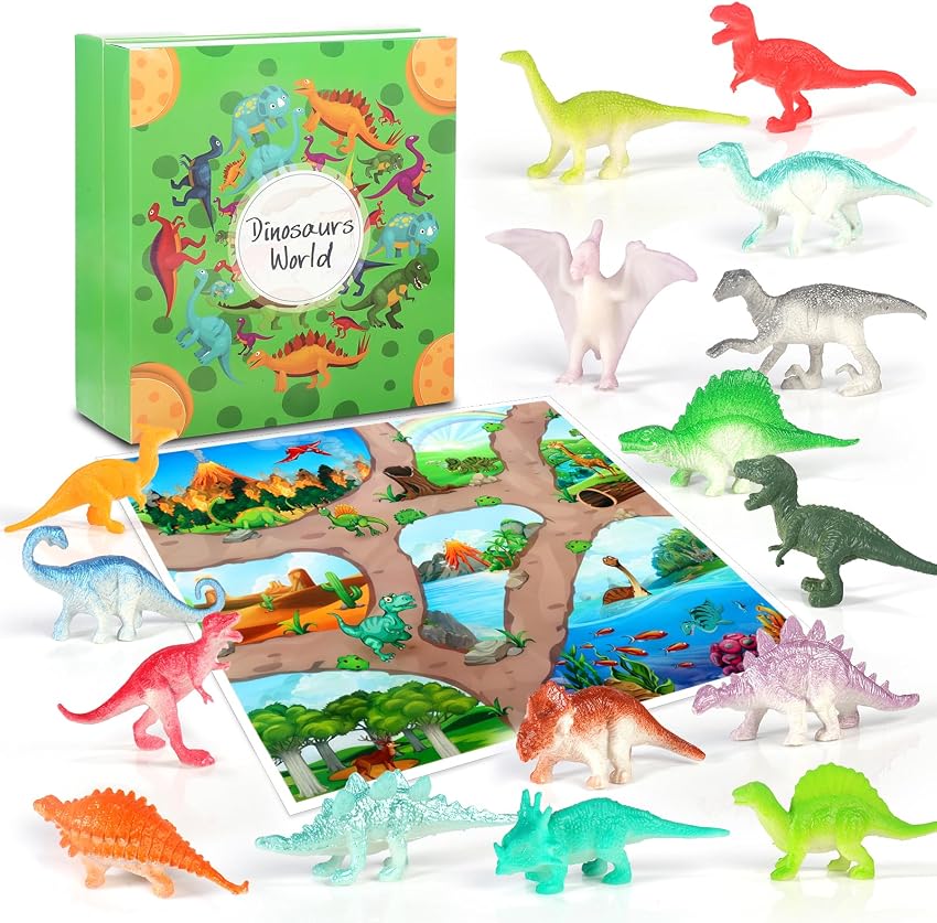 OKYUK Calendario de Adviento 2025 con 16 dinosaurios