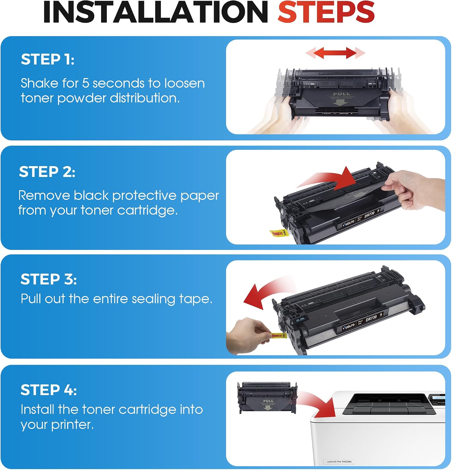 Thumbnail 4 de Brother DR730 Replacement Drum 2-Pack for Laser Printers 🖨