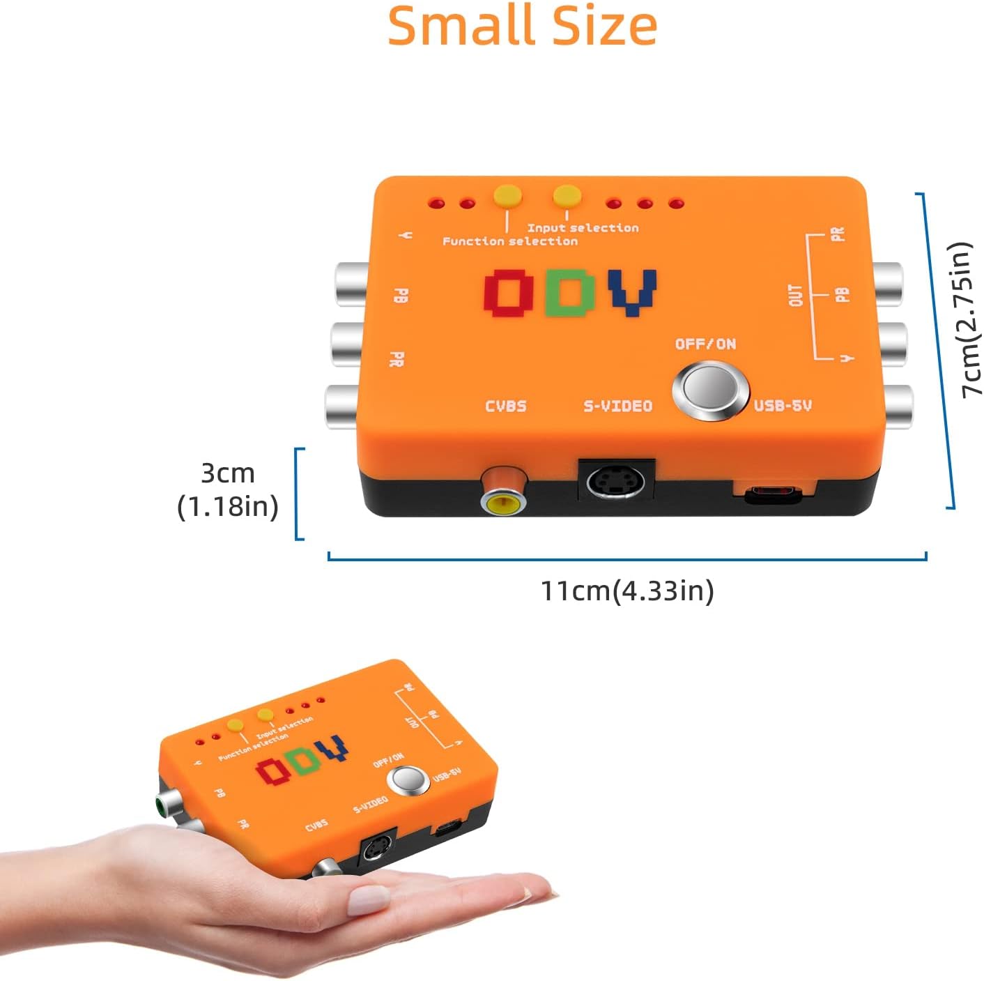 Detalle de Mcbazel ODV-II Convertisseur Component (CVBS/S-Video) vers YPbPr pour rétro gaming et OSSC