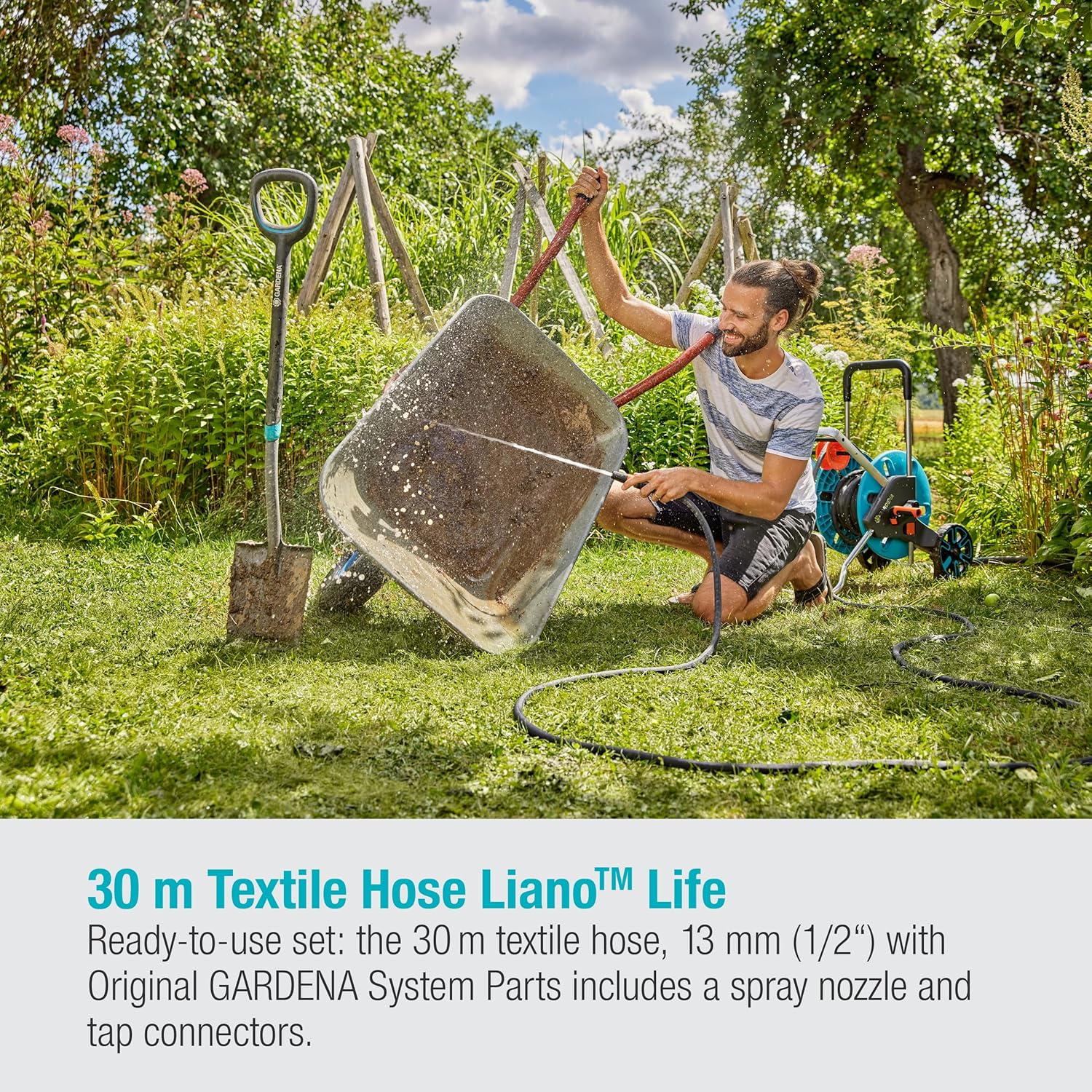 Detalle 2 de Gardena Liano Life 30m: Manguera textil flexible