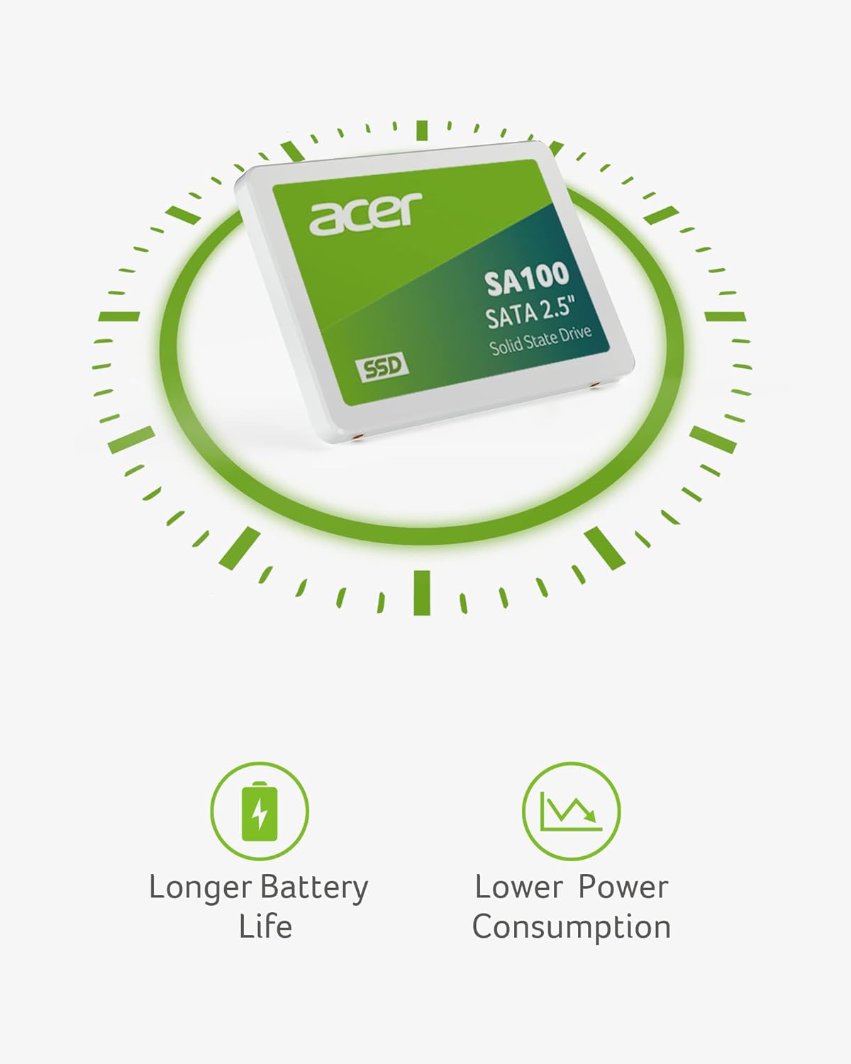Thumbnail 4 de Acer SA100 960GB SATA III 2,5" SSD – Leistung für Laptop und Desktop