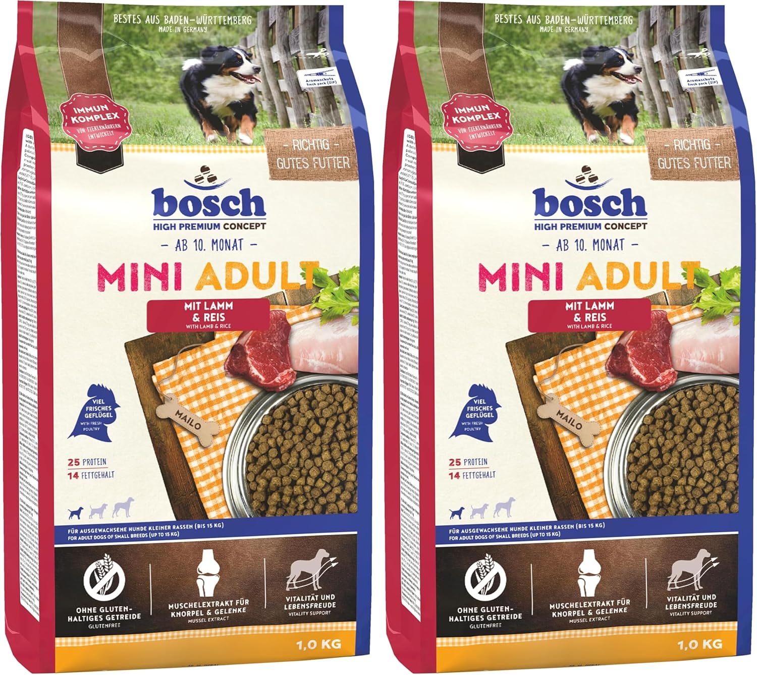 Detalle de bosch HPC Mini Adult Hundetrockenfutter 3 kg