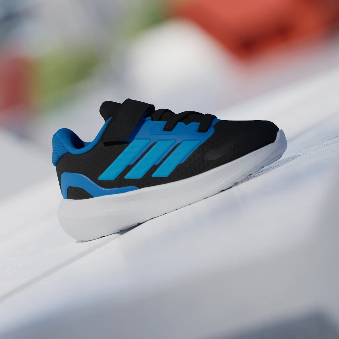 Detalle 2 de Adidas Runfalcon 5 Kids – zapatilla negra para peques activos