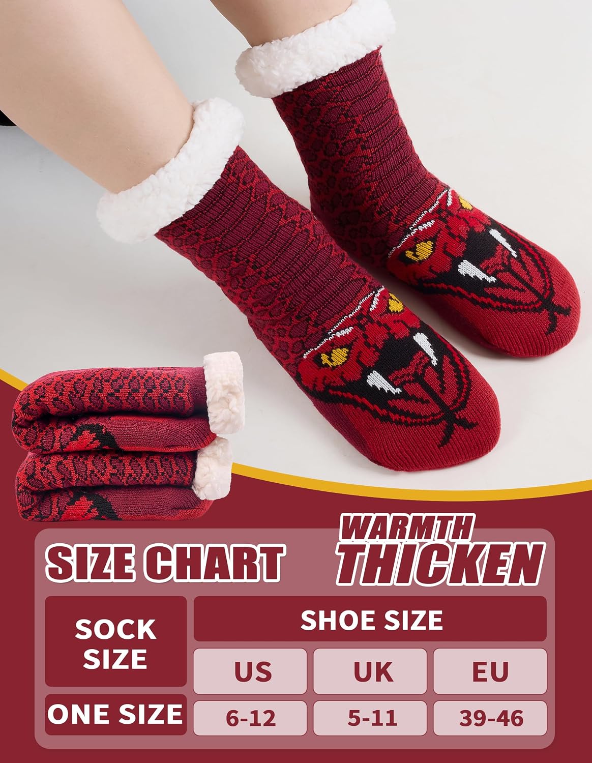 Thumbnail 4 de HERYEBING Mens Slipper Socks Size 9-12 UK