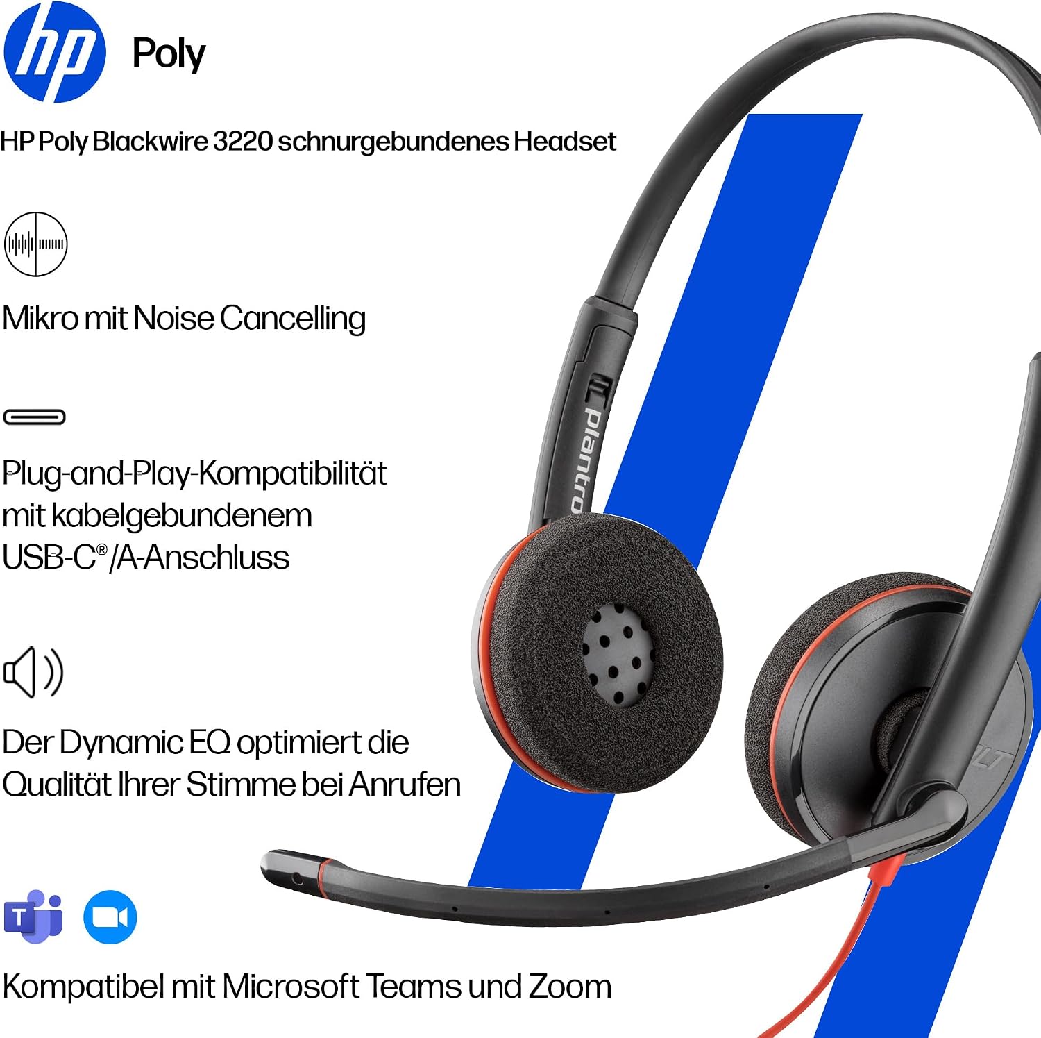 Detalle 2 de USB-C-Headset fürs Meeting, Blackwire 3210