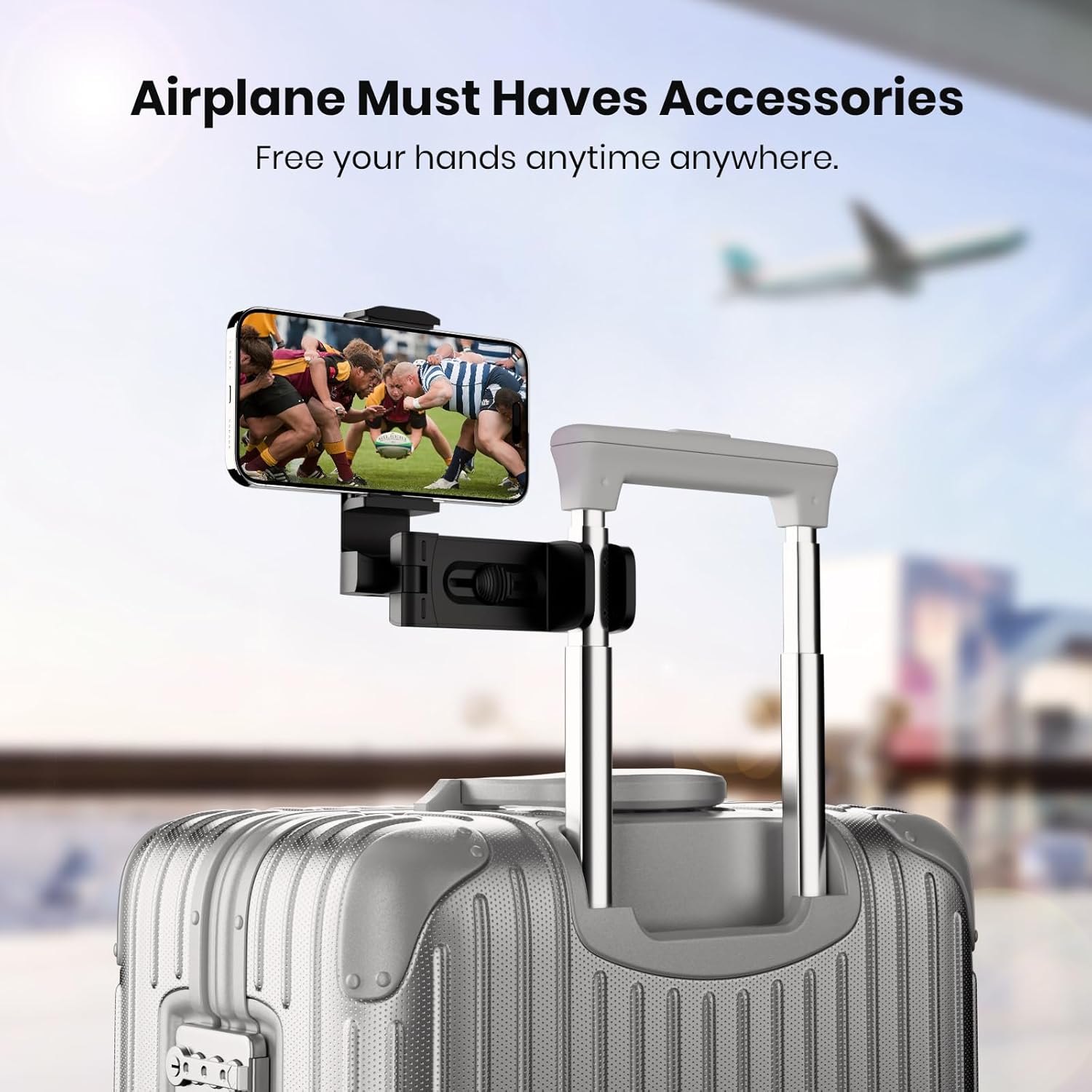 Detalle 2 de Klearlook Universal Airplane Phone Holder 360°