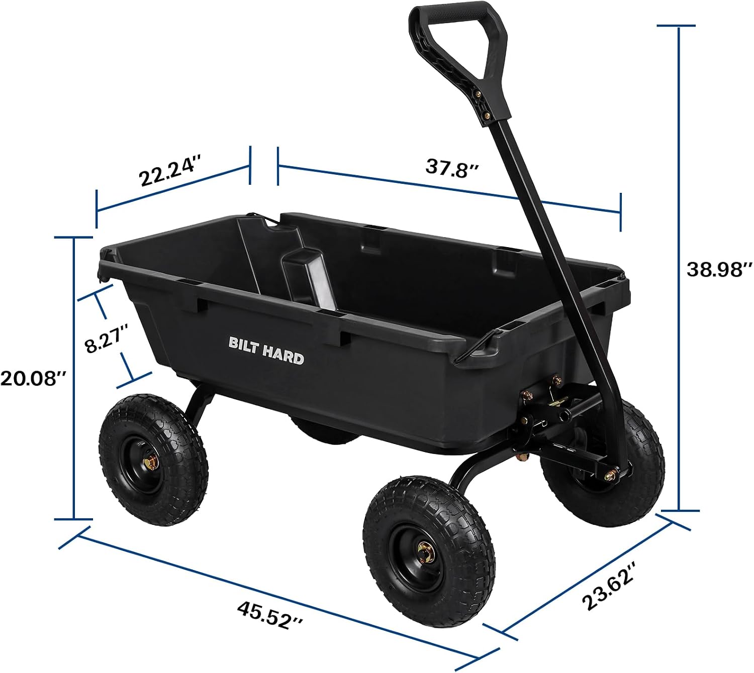 Thumbnail 6 de BILT HARD Garden Dump Cart 5 Cu. Ft.