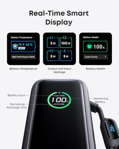 Thumbnail 5 de Anker Laptop Power Bank 25K: 165W Total Output with Triple 100W USB-C Ports