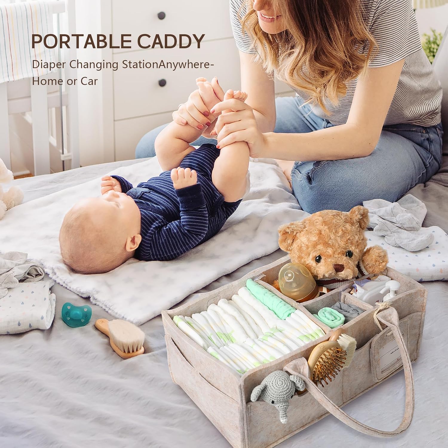 Thumbnail 6 de GEMII Diaper Caddy Organizer, 2-Piece Set