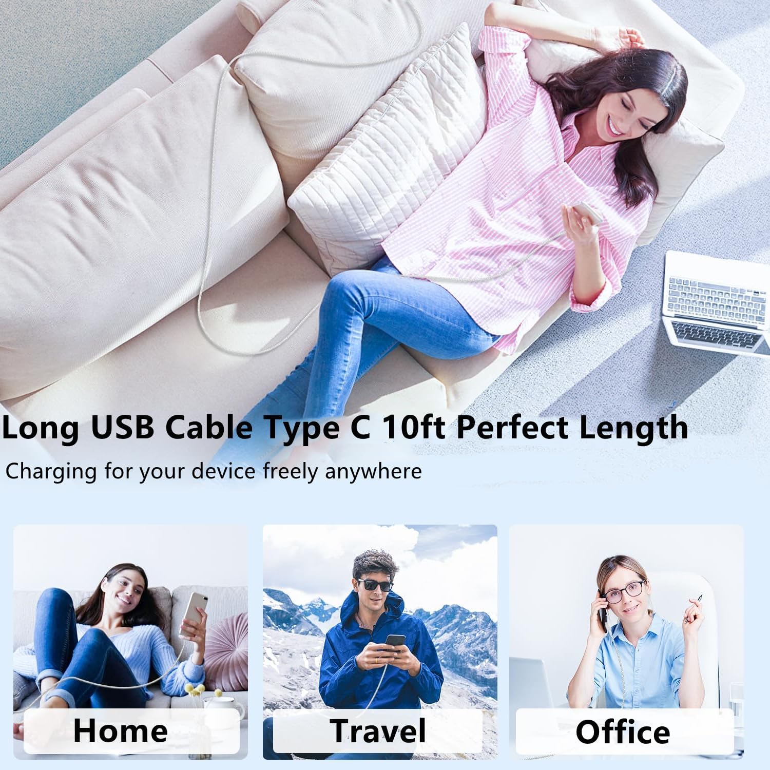 Thumbnail 5 de USB C to C Charger Cable 10ft