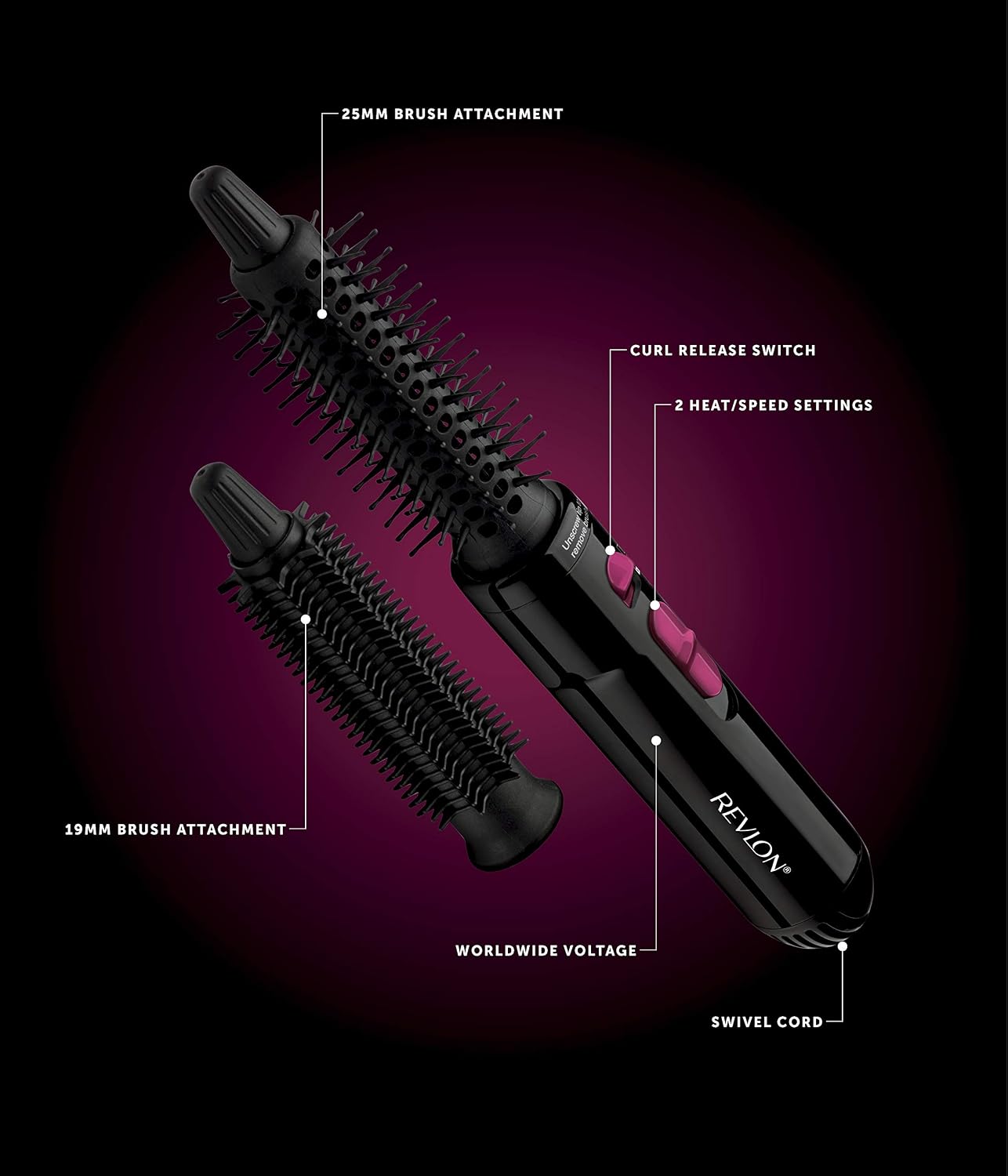 Thumbnail 2 de Revlon RVHA6017UK Tangle Free Hot Air Styler 250W