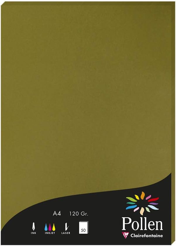 Detalle de Clairefontaine 11332C Pacco da 25 Biglietti Pollen Colore Grigio Koala, formato C6