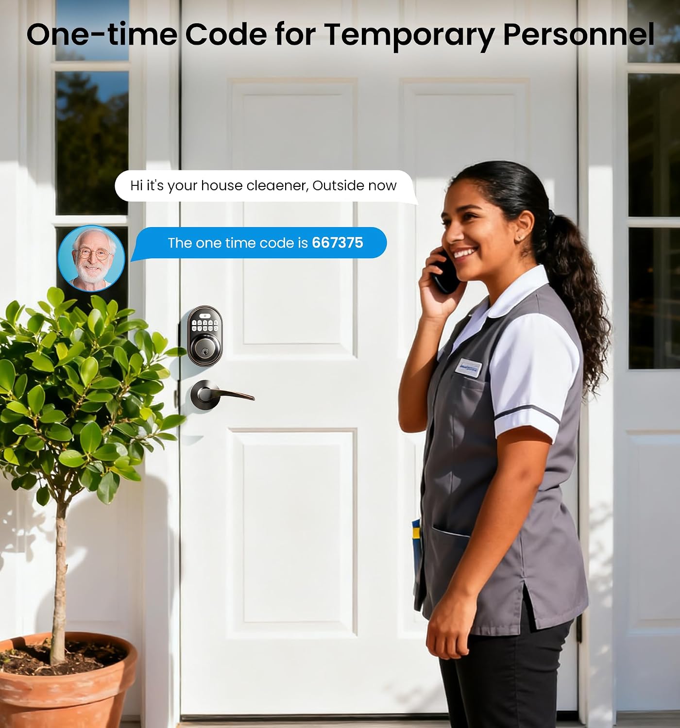 Thumbnail 6 de Veise Keyless Entry Door Lock with Zinc Alloy Handle