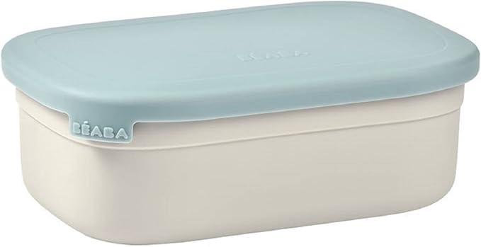 Béaba Lunchbox infantil de acero inoxidable 🥪 760 ml, gris/Azul