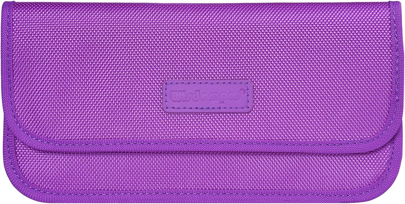 Detalle de wisdompro RFID Signal Blocking Bag (Faraday pouch) for cell phones and car keys, purple