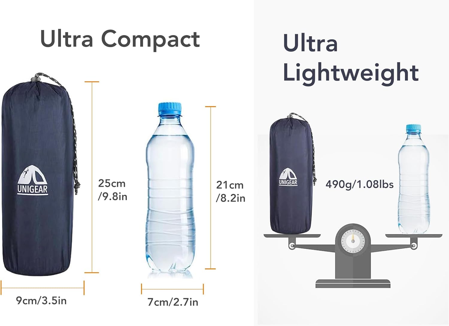 Thumbnail 4 de Unigear 500g ultraleichte Isomatte – Aufblasbar, wasserdicht und rutschfest