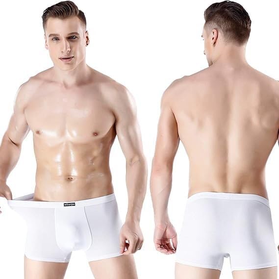 Detalle 2 de wirarpa Men's Breathable Modal Trunks Covered Band Multipack 🩲