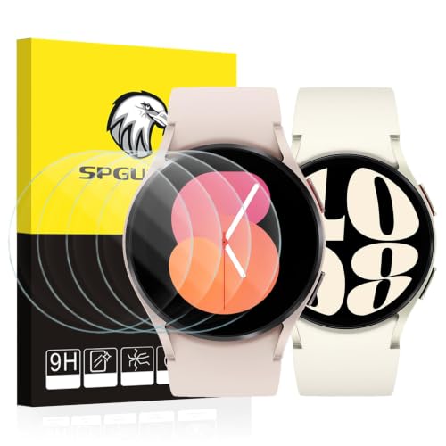 Detalle de SPGUARD 4-Stück Schutzfolie 40 mm für Samsung Galaxy Watch 7/8/FE/6/5/4 – Panzerglas Displayschutz