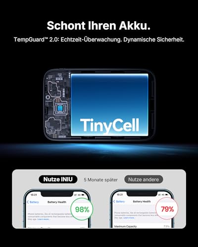Thumbnail 6 de INIU Ultra Mini Powerbank 10000mAh 45W – Kompaktes Schnellladen für Unterwegs