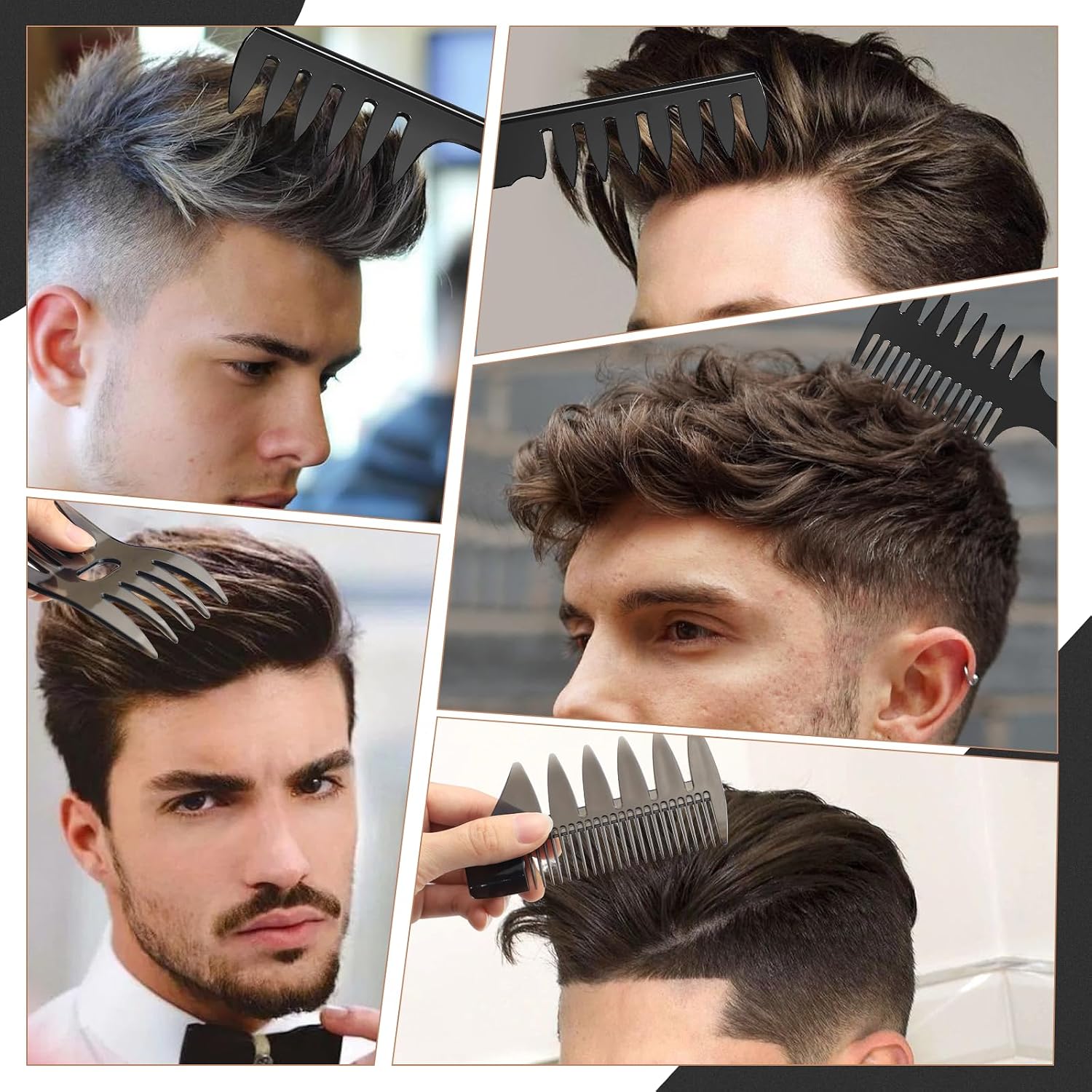Thumbnail 5 de DUAIU Kamm Männer Styling Set 7-teilig Haarstyling