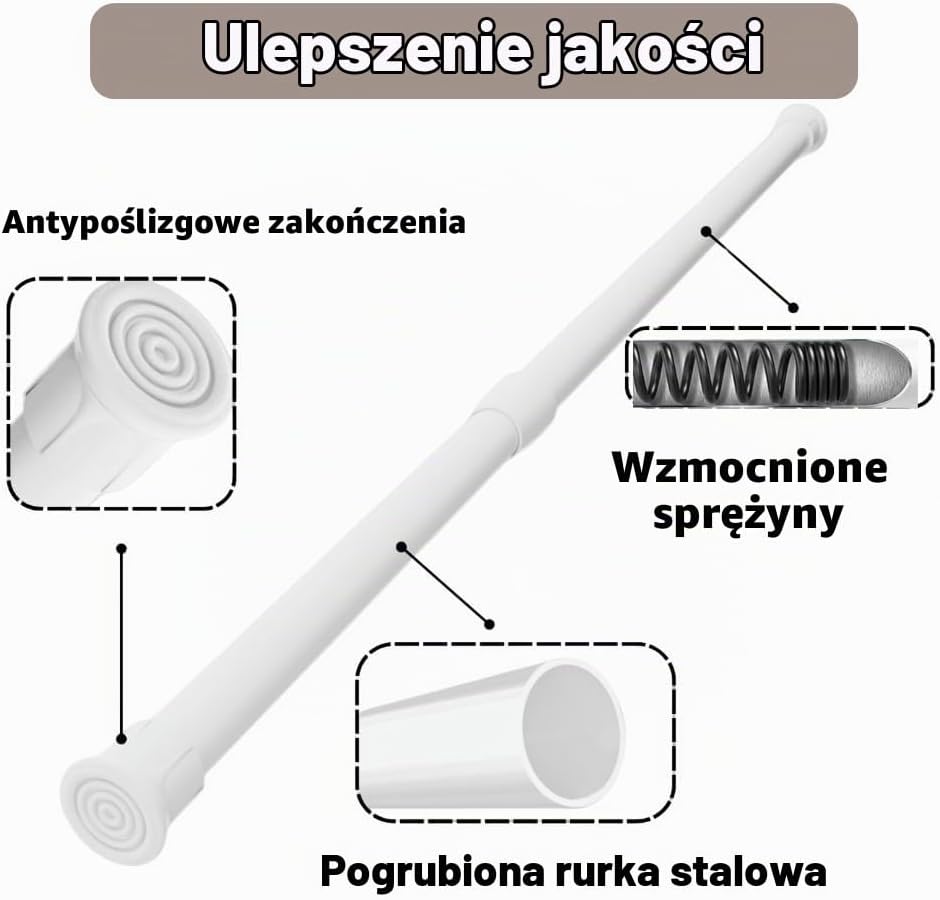 Detalle de GDEVKHN NO3-SSG-14 – 2 drążki sprężynowe 80–100 cm, średnica 13 mm