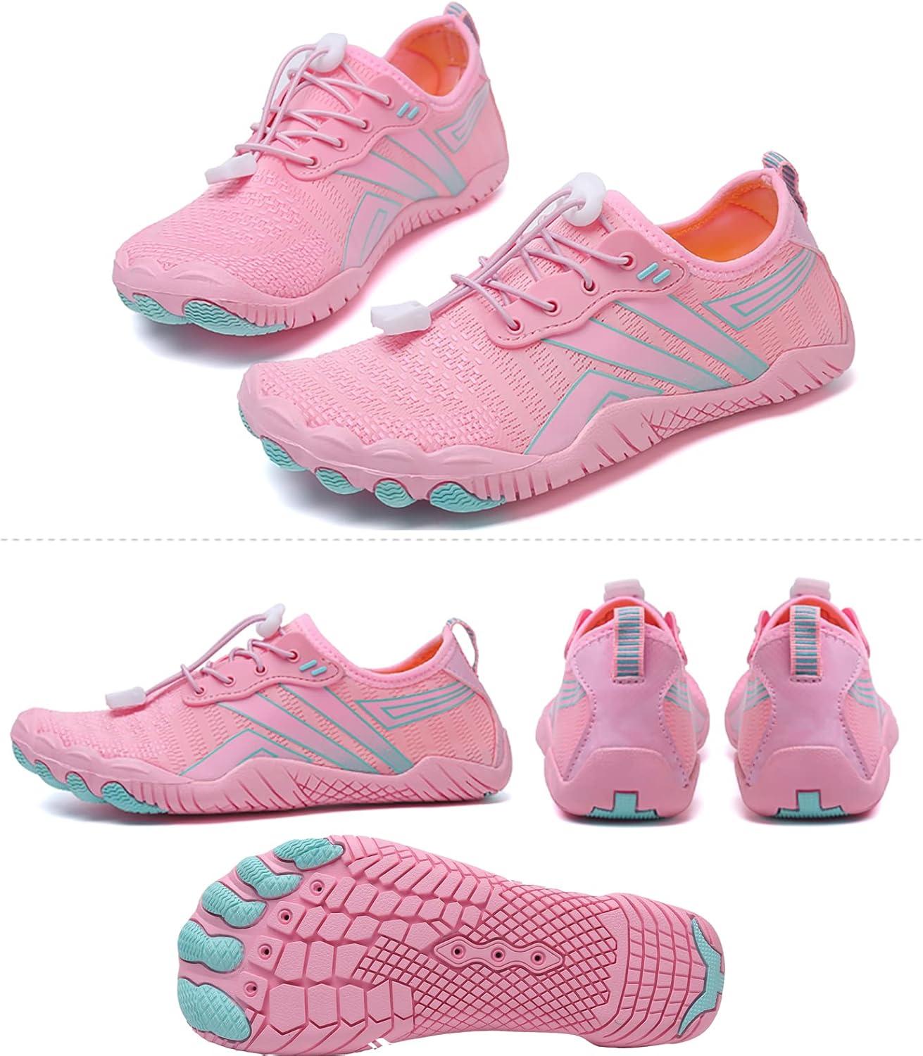 Detalle 2 de Quick Dry Barefoot Aqua Shoes for Men & Women – Five-Toe Beach & Pool Water Shoes