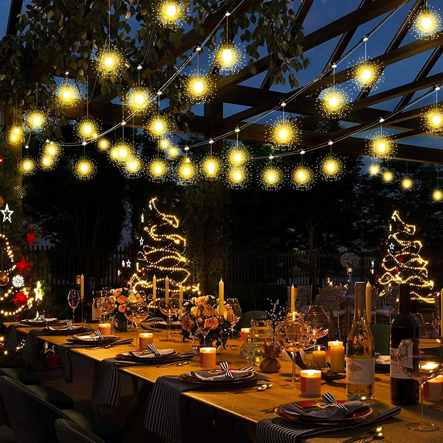 Detalle 2 de Firework Lights 200-LED Waterproof String Lights ๐