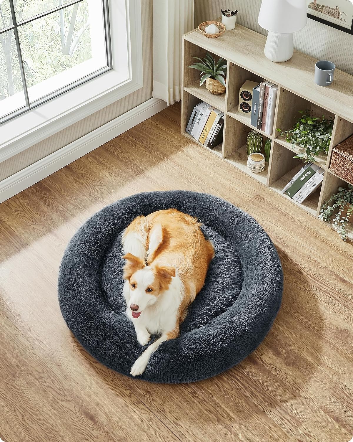 Thumbnail 2 de Feandrea Hundebett Donut 100 cm dunkelgrau