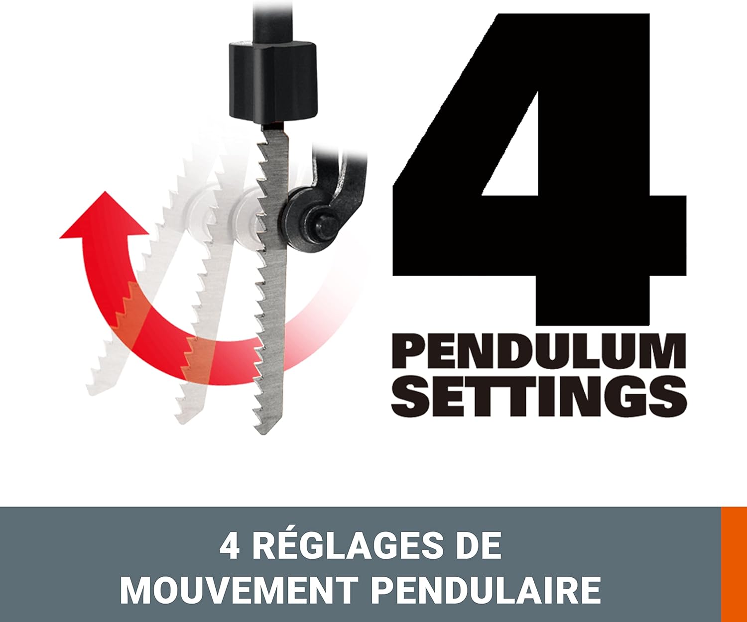 Thumbnail 3 de WORX Scie Sauteuse sans Fil 20V WX543.9 – polyvalente et compacte