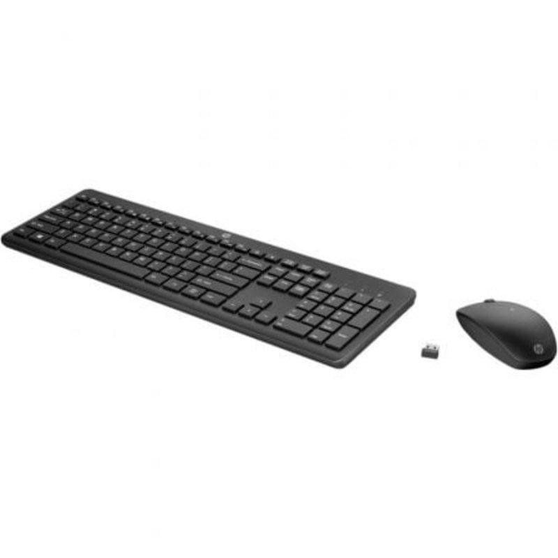 Detalle 2 de HP 235 Wireless: teclado de membrana y ratón con autonomía destacable para oficina y tareas técnicas