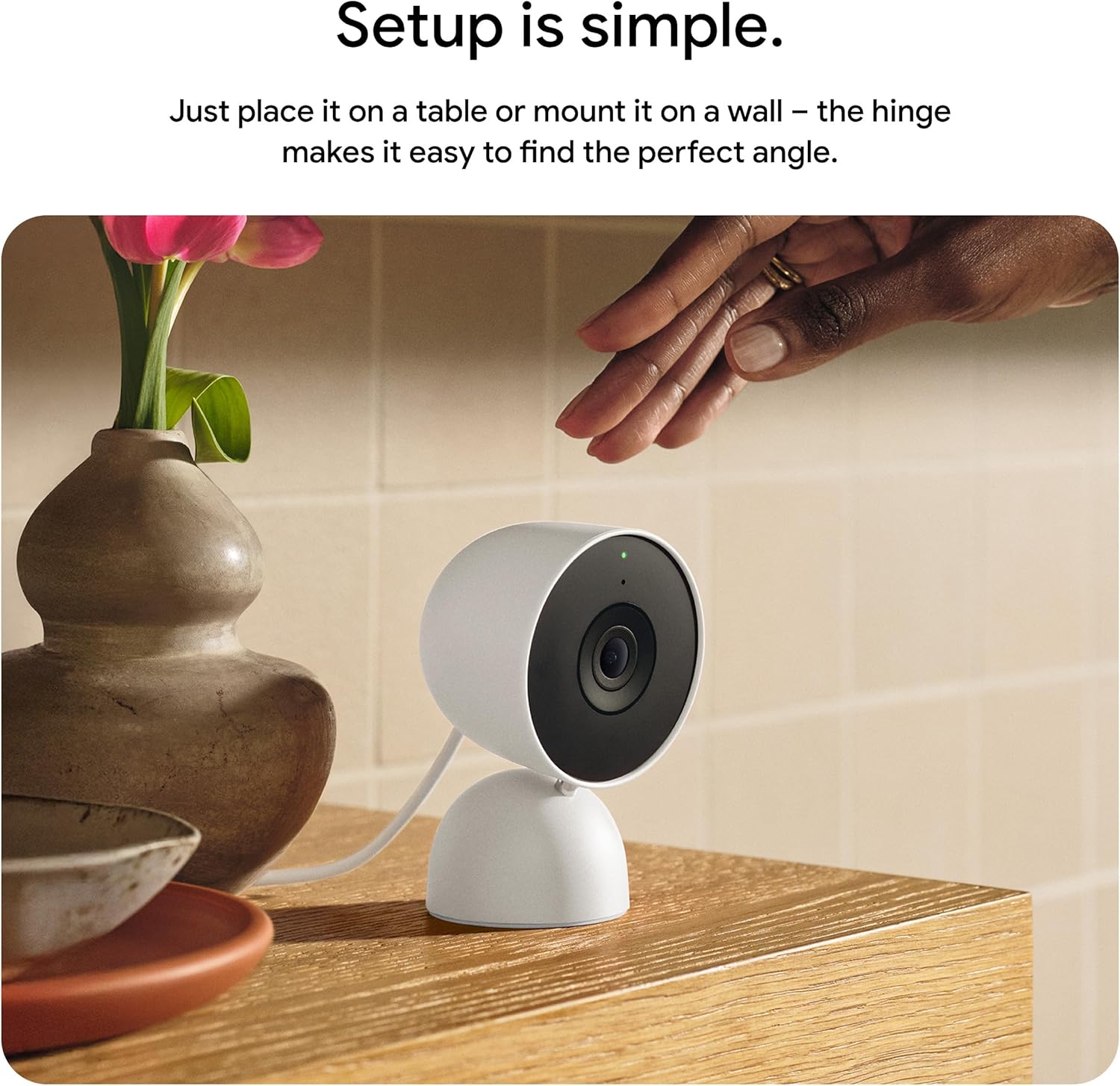 Thumbnail 5 de Google Nest Cam Indoor (Wired, 3rd Gen) – 2K indoor security camera with night vision and Google Home integration