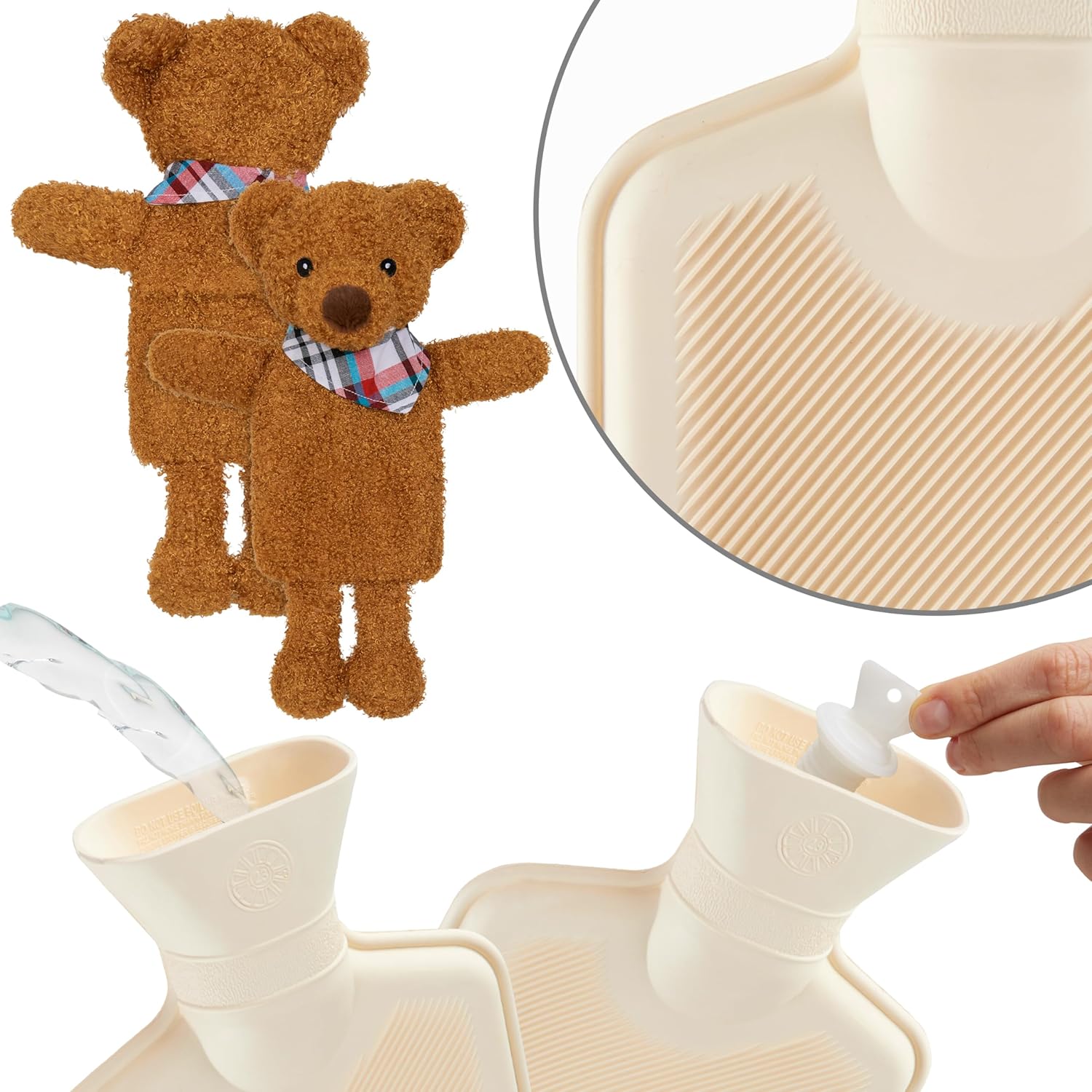 Thumbnail 5 de Cuidado Personal Bolsa Agua Caliente Oso Marrón con Funda Peluche💧