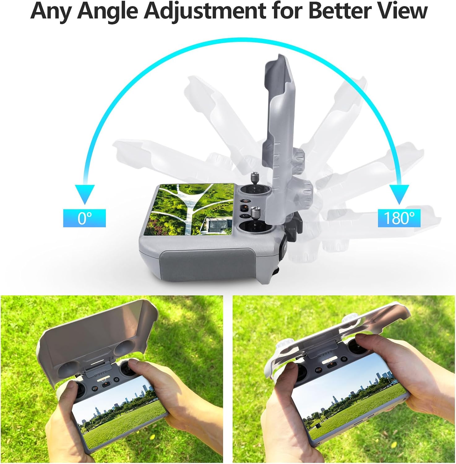 Thumbnail 3 de FPVtosky Lito X1/Mini 5/4 Pro RC-2 Paraluce 3-in-1 con protezioni e cordicelle per DJI RC 2