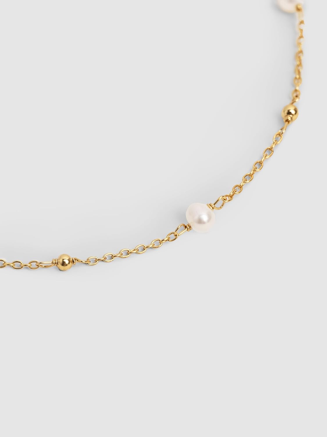 Detalle de SINGULARU – Bracciale Bahia Pearls: Argento Sterling 925 placcato oro 18KT con Perle Coltivate