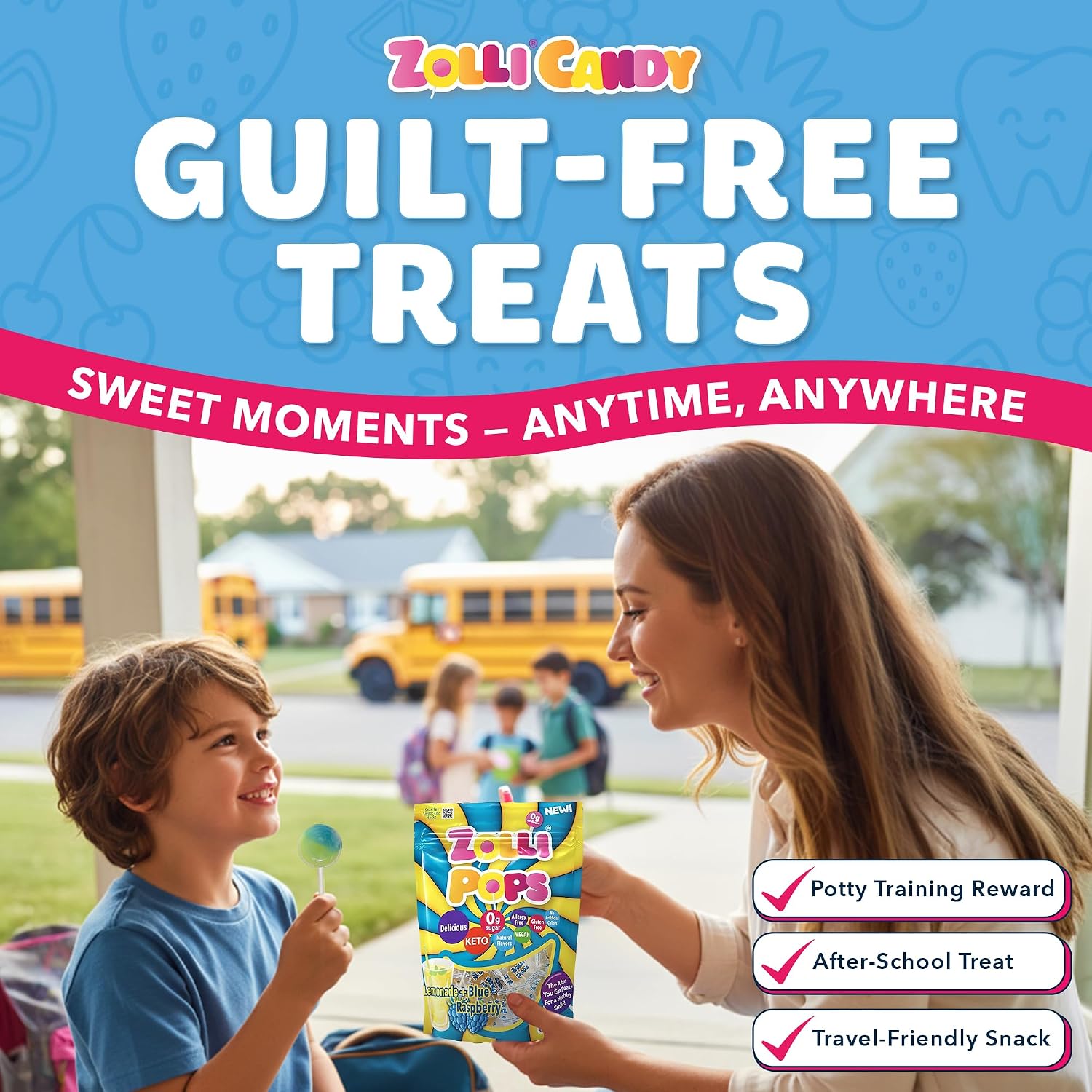 Detalle de Zollipops sugar-free lollipops, 5.2 oz