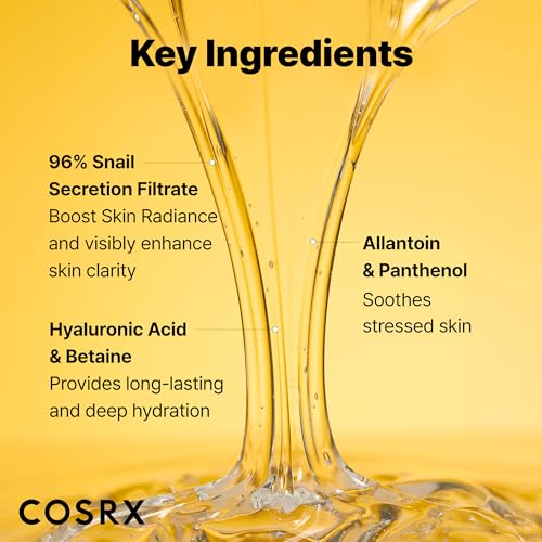 Detalle de COSRX Snail Mucin 96% Repairing Serum for Soothing & Hydrating (3.38 oz)