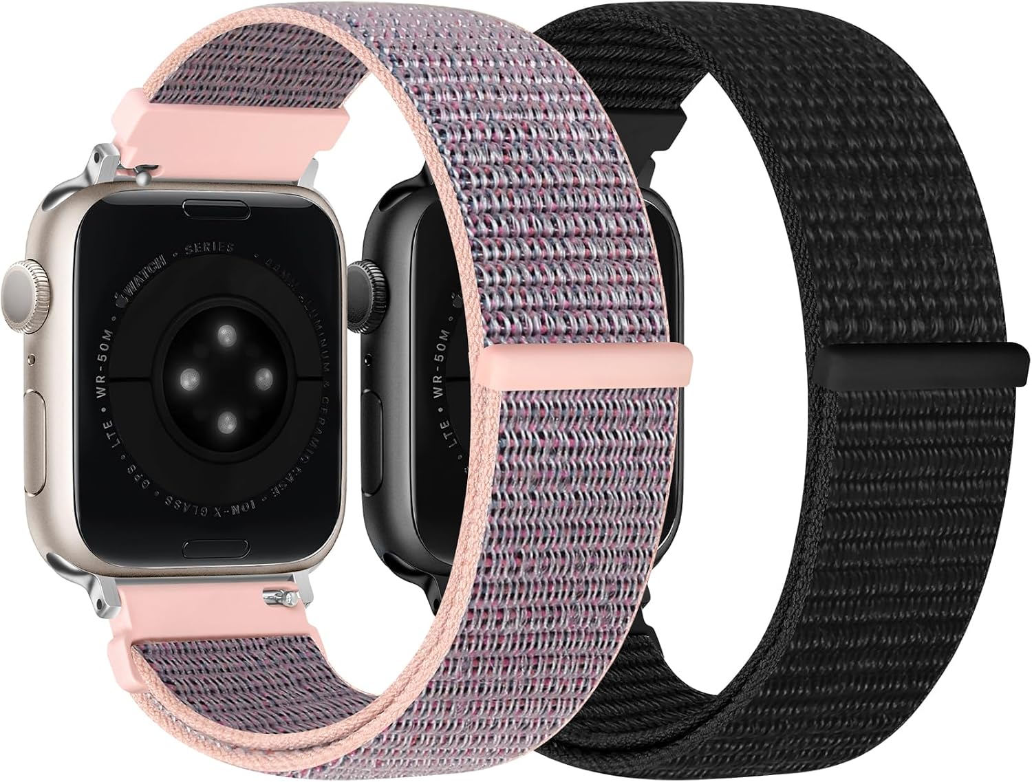 Thumbnail 1 de Runostrich Nylon Sport Strap (Solo Loop) for Apple Watch 49mm–38mm, Adjustable, 2-Pack