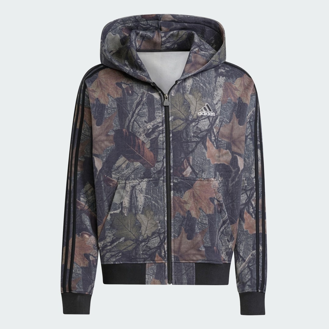 Thumbnail 3 de Adidas Capucha con cierre camuflaje negro
