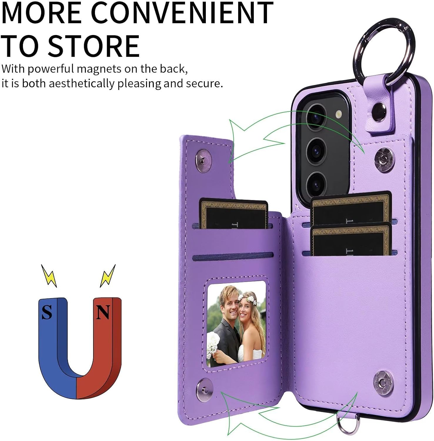 Detalle de Galaxy S23 Wallet Case with PU Leather