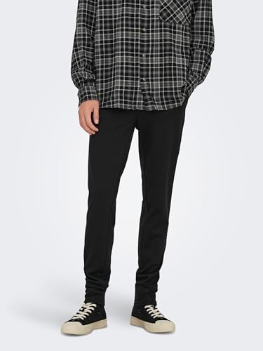 Detalle de Only & Sons Herren Black Chinos – Skinny/Regular Mix