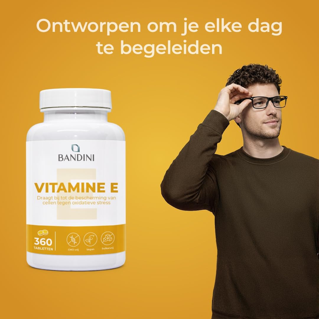 Thumbnail 2 de BANDINI Vitamine E 360 tabletten met D-alfa-tocoferol, 60 mg per tablet
