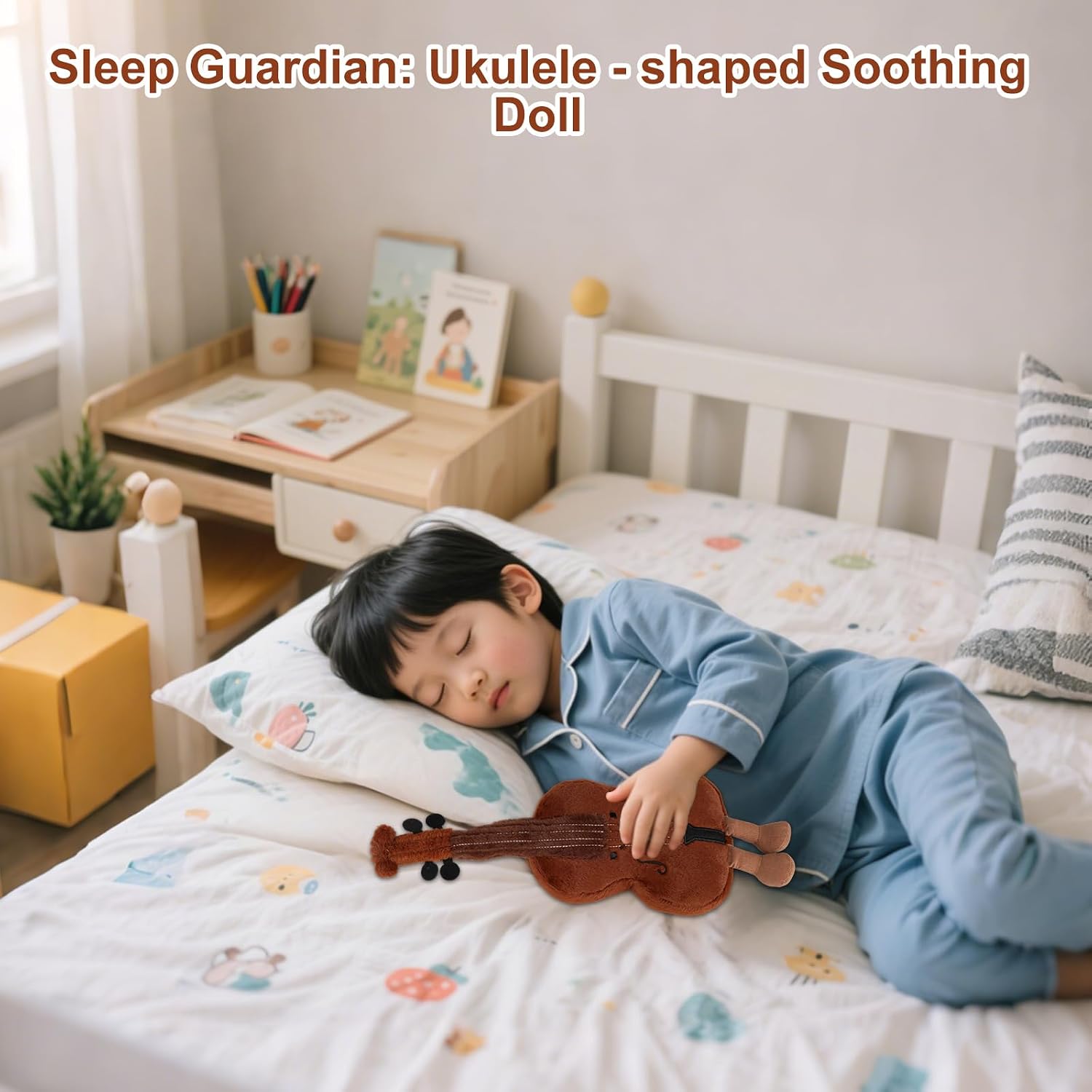 Thumbnail 1 de YELKOEYN Cute Violin Plushie Toy musical plush