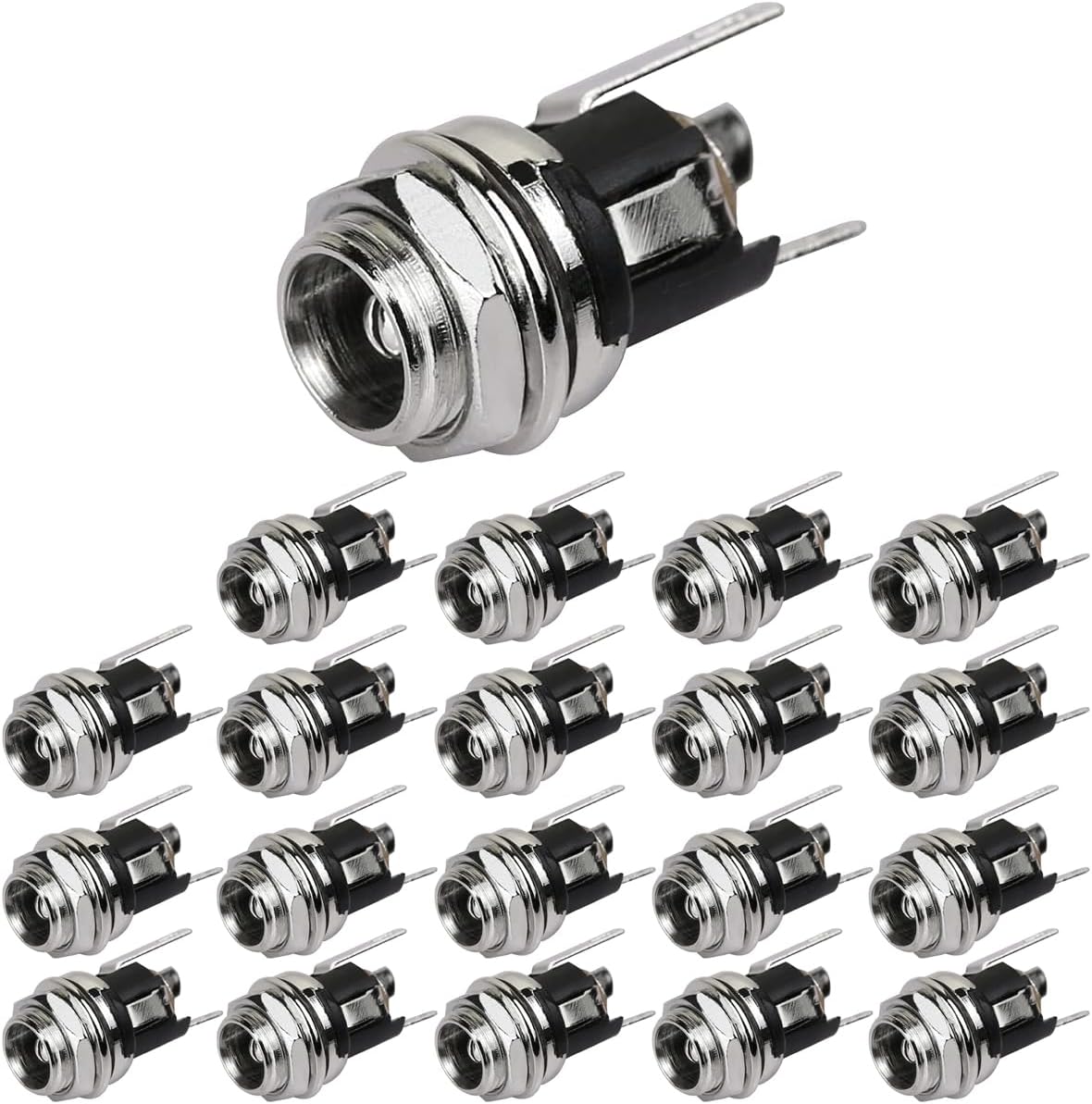 Detalle de CLDIY DC-025 2,5 mm Panelmontage DC-Steckdose – 20 Stück