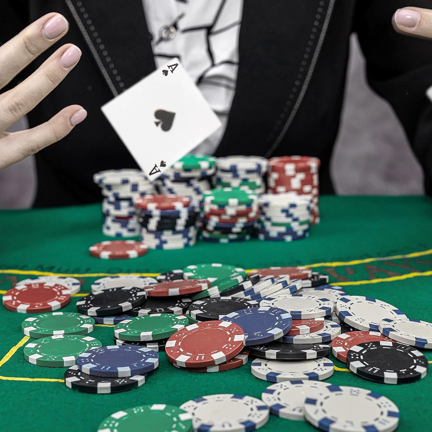 Thumbnail 6 de LUOBAO 11.5g Poker Chips 100pc 🎲