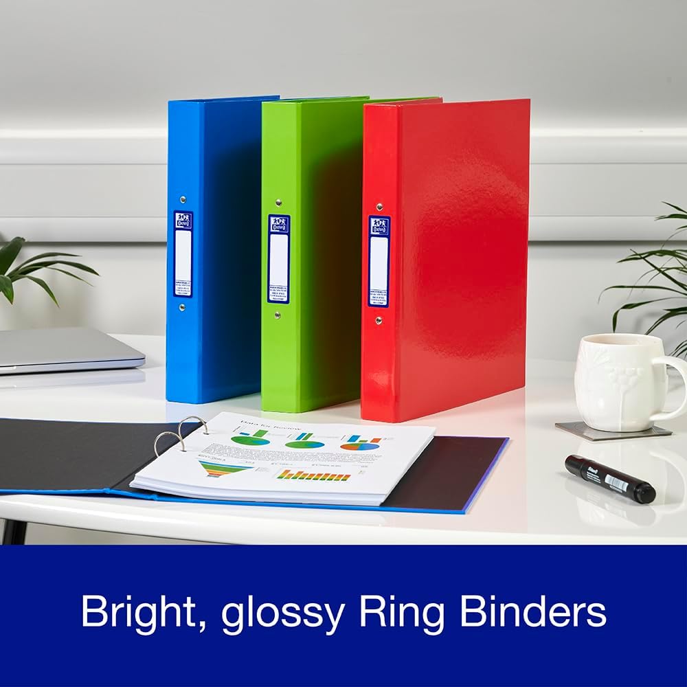 Thumbnail 6 de Oxford A4 ring binders, 40 mm pack